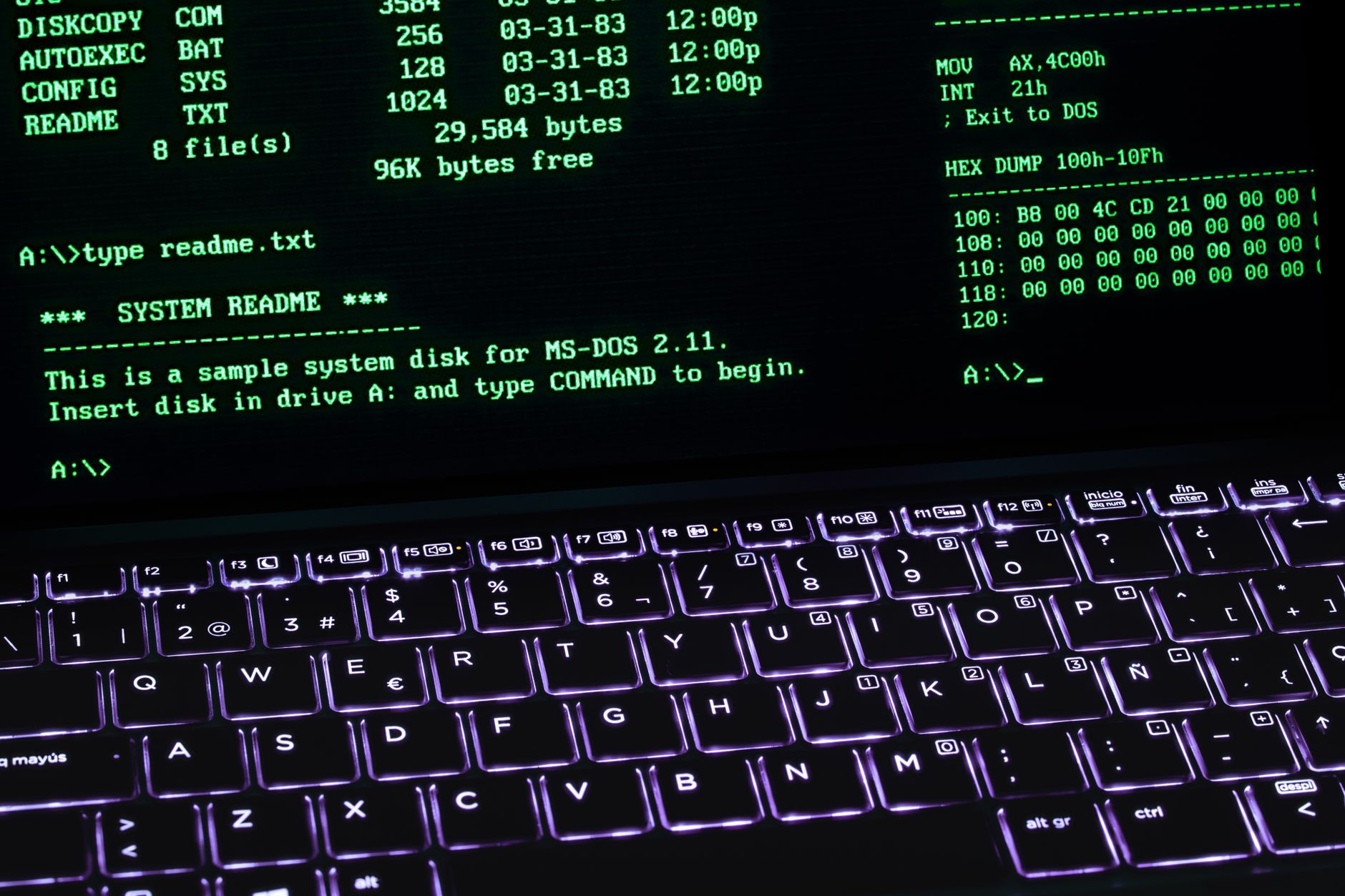 Vintage computer hardware representing legacy codebases from the 1990s era