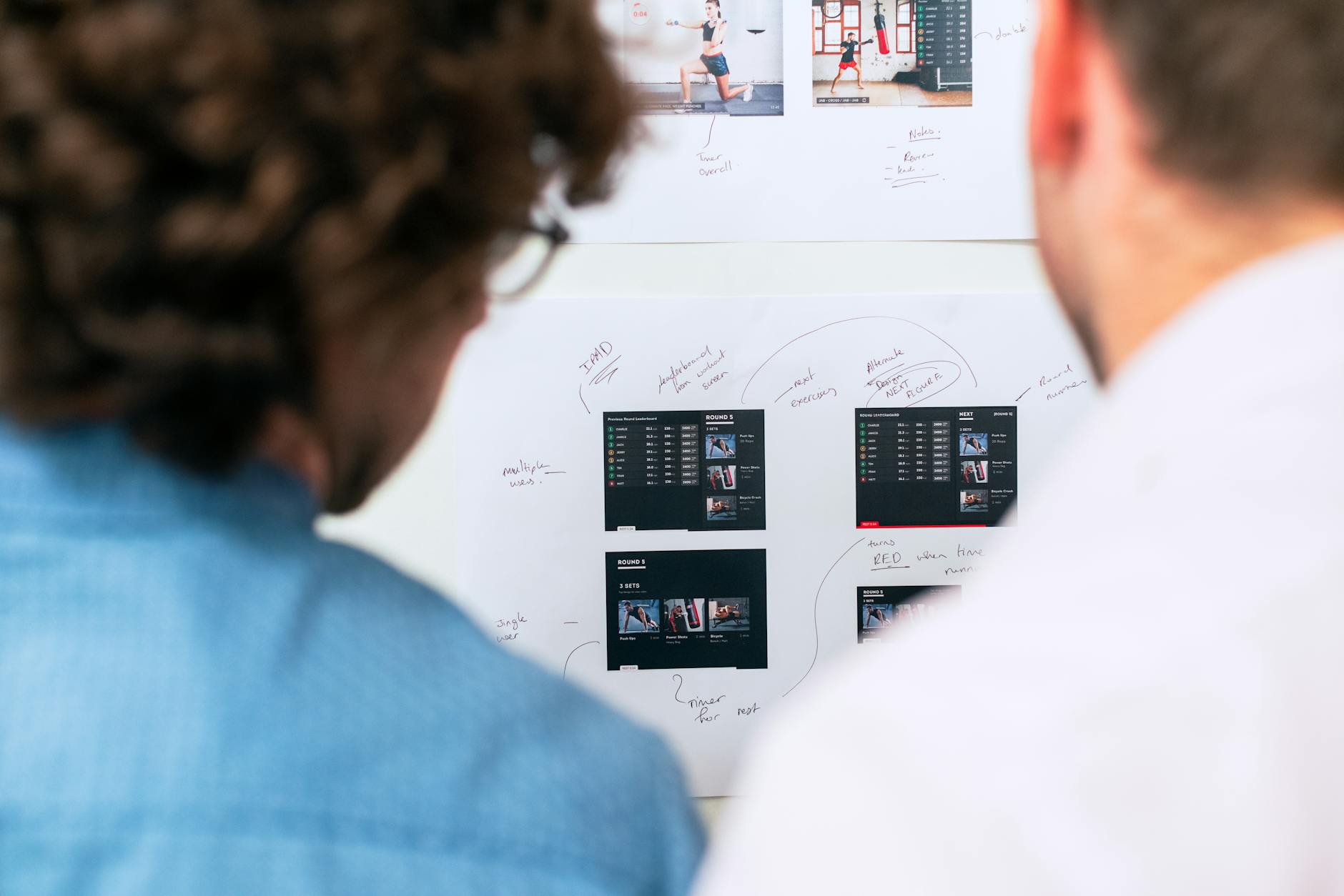 Custom software development team planning specialized business application